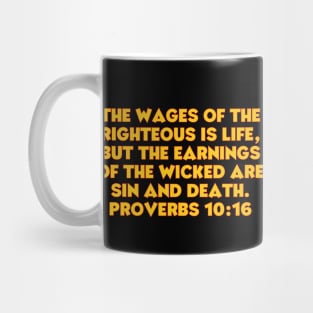 Bible Verse Proverbs 10:16 Mug